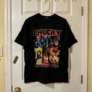 Chucky Printed Black T-shirt